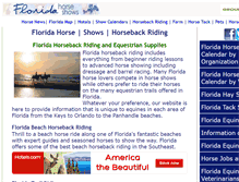 Tablet Screenshot of floridahorseshows.org